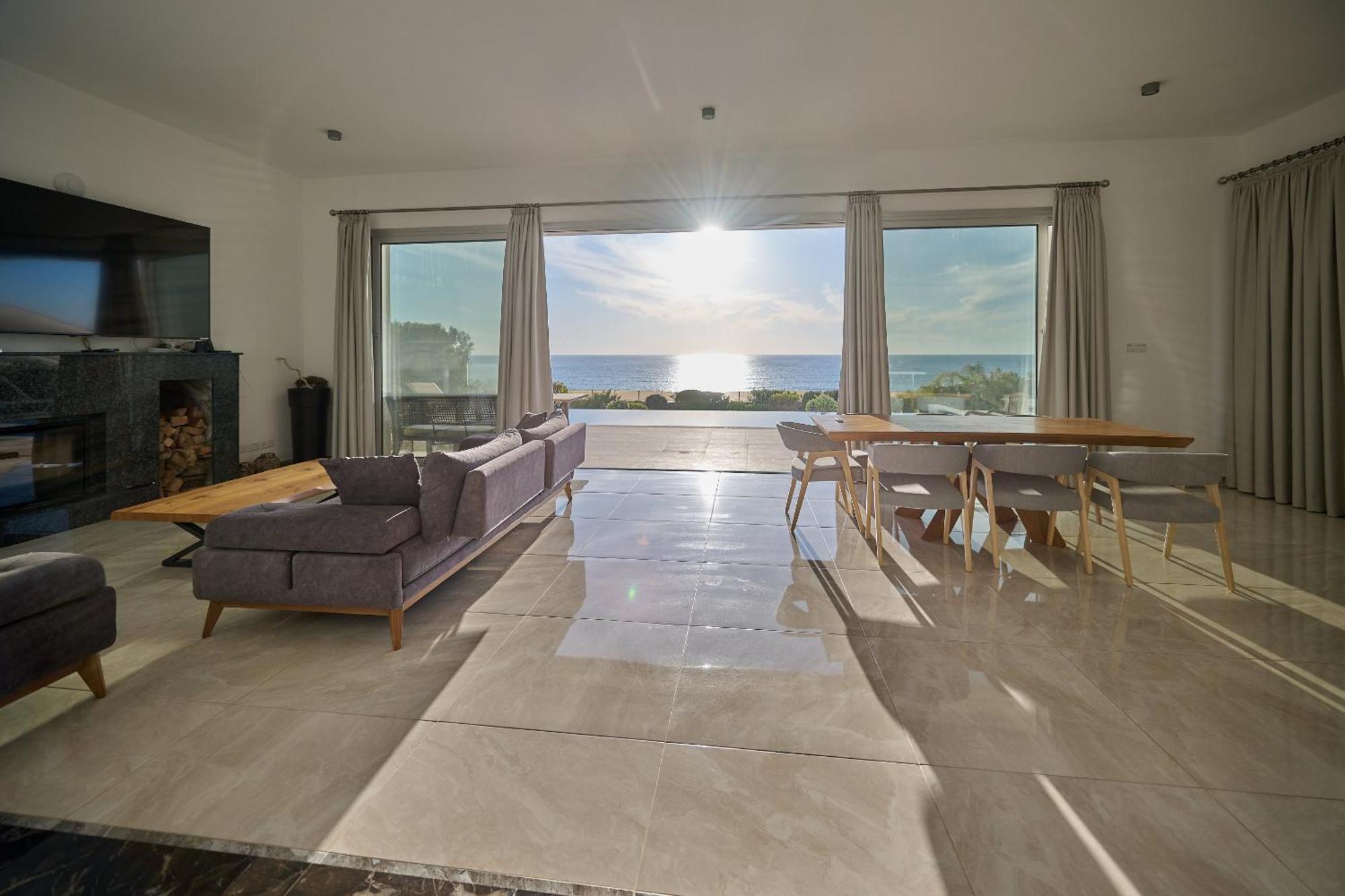 Olymp Luxury Villa D - Luxury Escape With Direct Beach Access And Unique Sunsets Paphos Ngoại thất bức ảnh
