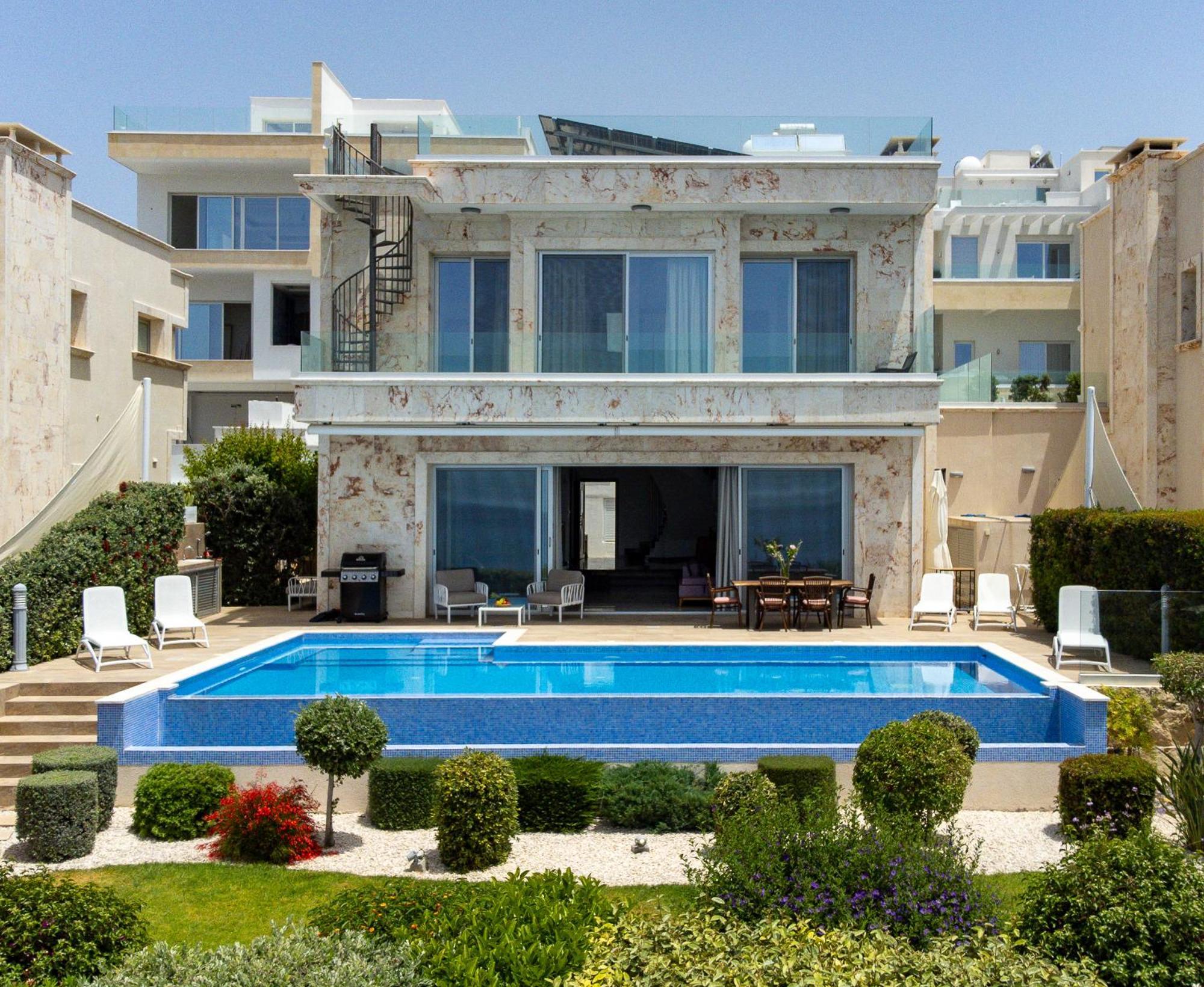 Olymp Luxury Villa D - Luxury Escape With Direct Beach Access And Unique Sunsets Paphos Ngoại thất bức ảnh