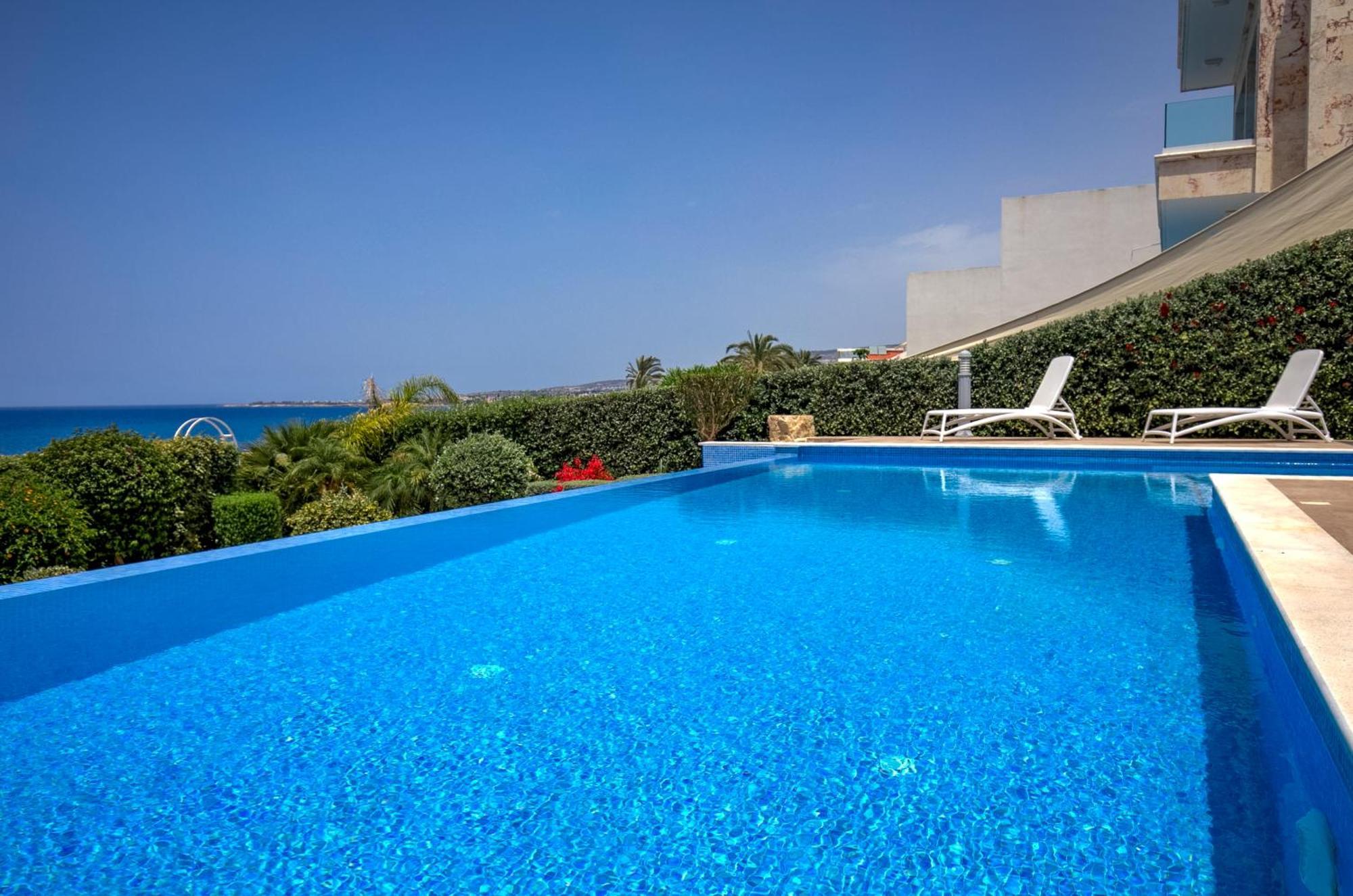 Olymp Luxury Villa D - Luxury Escape With Direct Beach Access And Unique Sunsets Paphos Ngoại thất bức ảnh