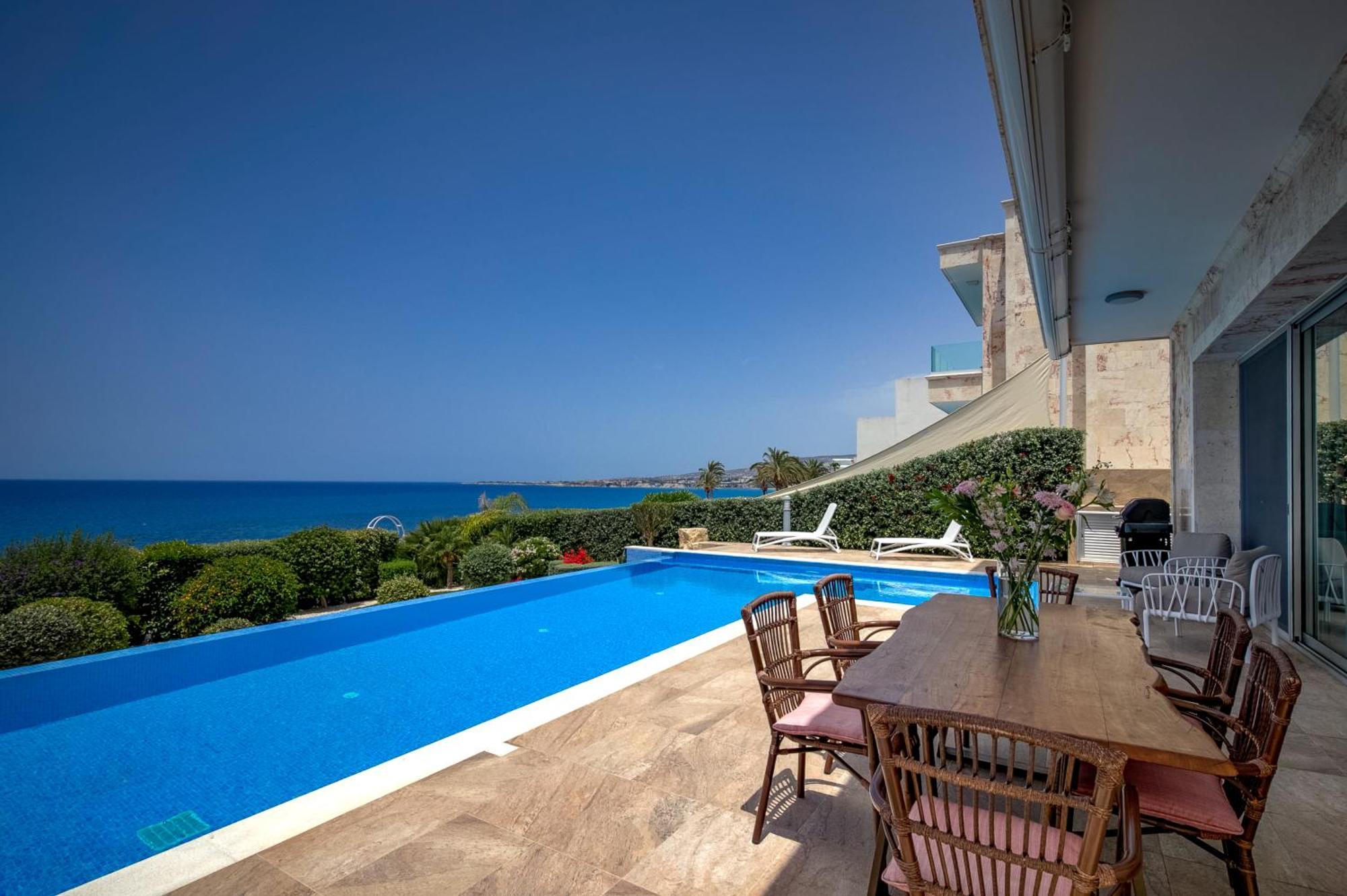 Olymp Luxury Villa D - Luxury Escape With Direct Beach Access And Unique Sunsets Paphos Ngoại thất bức ảnh